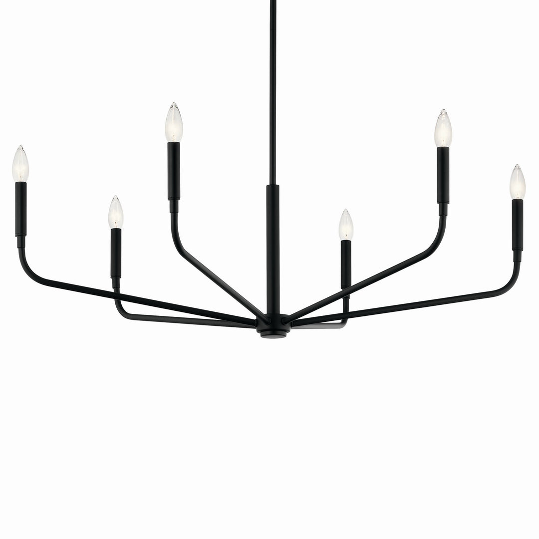 Kichler Canada - 52719BK - Six Light Chandelier - Madden - Black