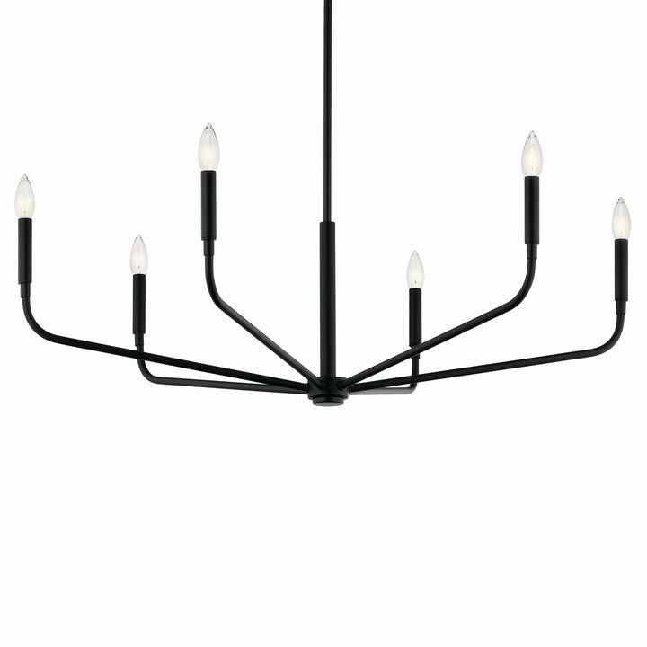 Kichler Canada - 52719BK - Six Light Chandelier - Madden - Black