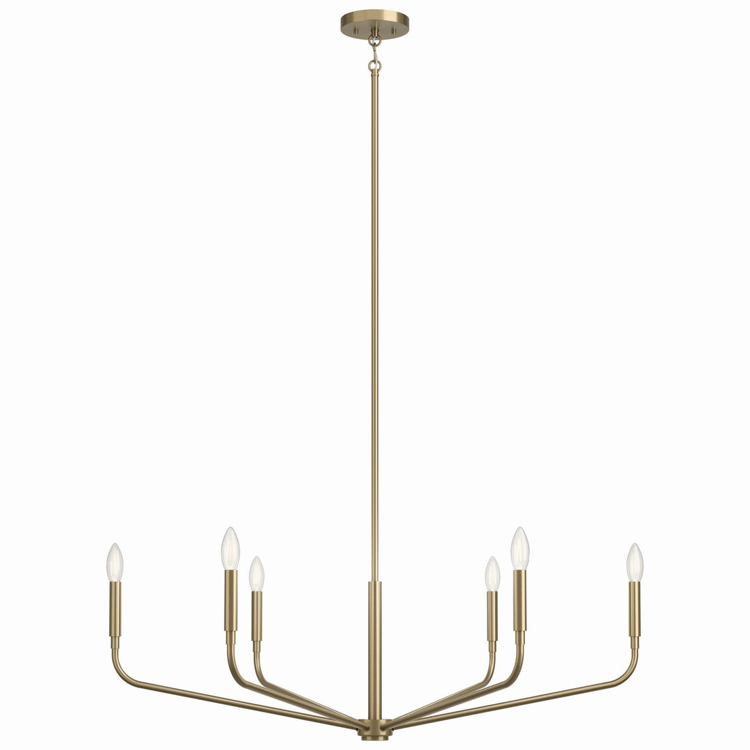 Kichler Canada - 52719CPZ - Six Light Chandelier - Madden - Champagne Bronze