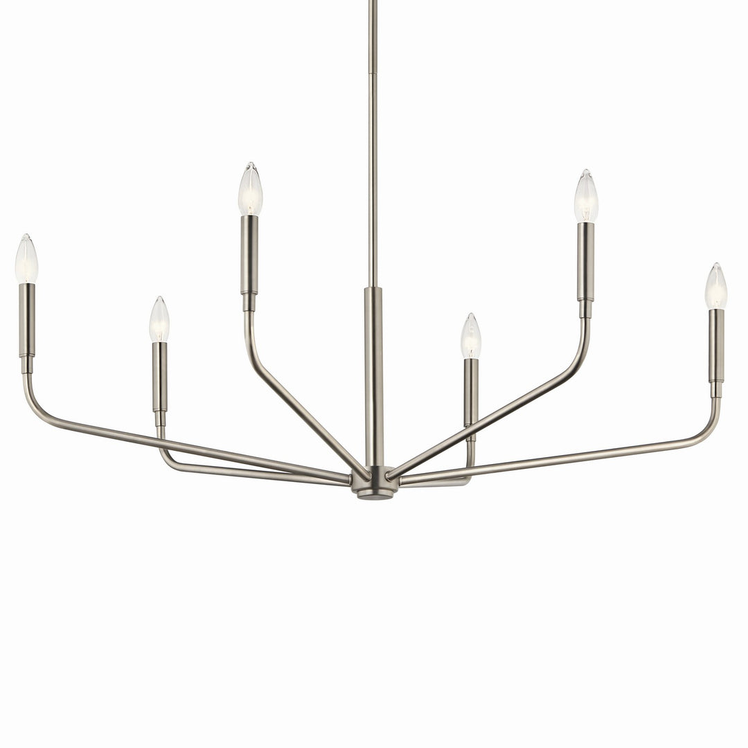 Kichler Canada - 52719NI - Six Light Chandelier - Madden - Brushed Nickel