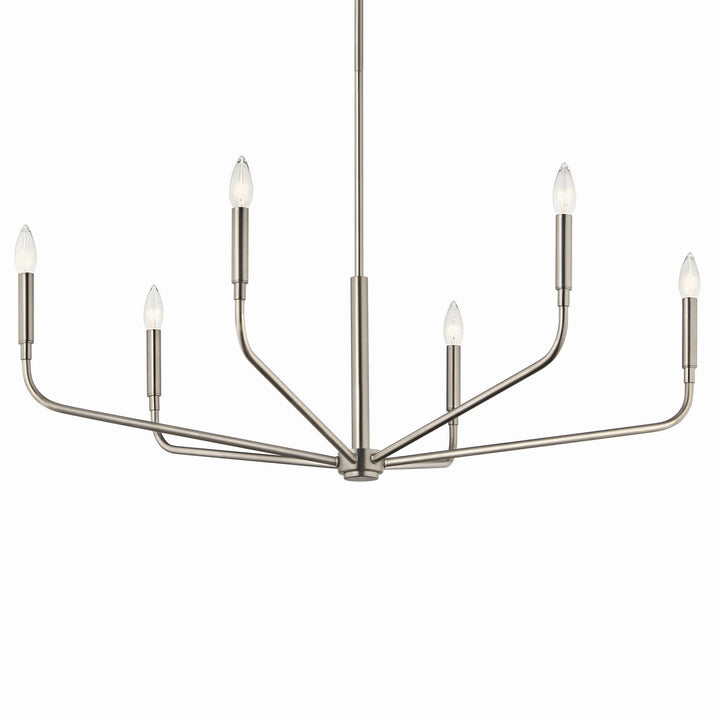 Kichler Canada - 52719NI - Six Light Chandelier - Madden - Brushed Nickel