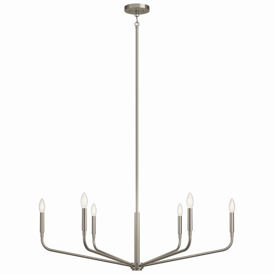 Kichler Canada - 52719NI - Six Light Chandelier - Madden - Brushed Nickel