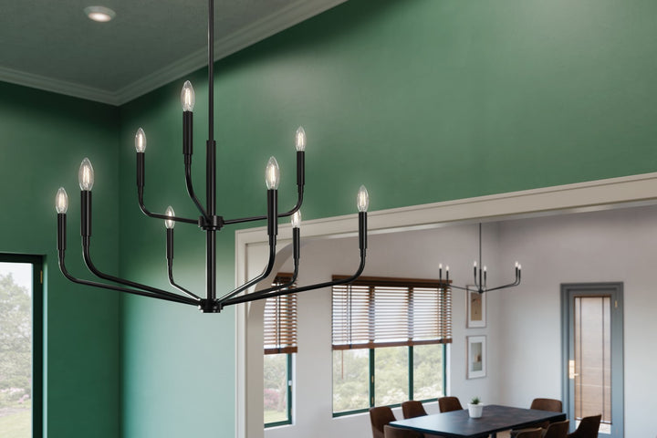 Kichler Canada - 52720BK - Nine Light Chandelier - Madden - Black