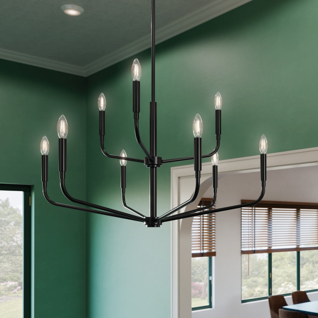 Kichler Canada - 52720BK - Nine Light Chandelier - Madden - Black