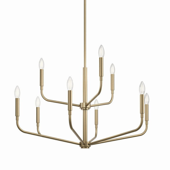 Kichler Canada - 52720CPZ - Nine Light Chandelier - Madden - Champagne Bronze