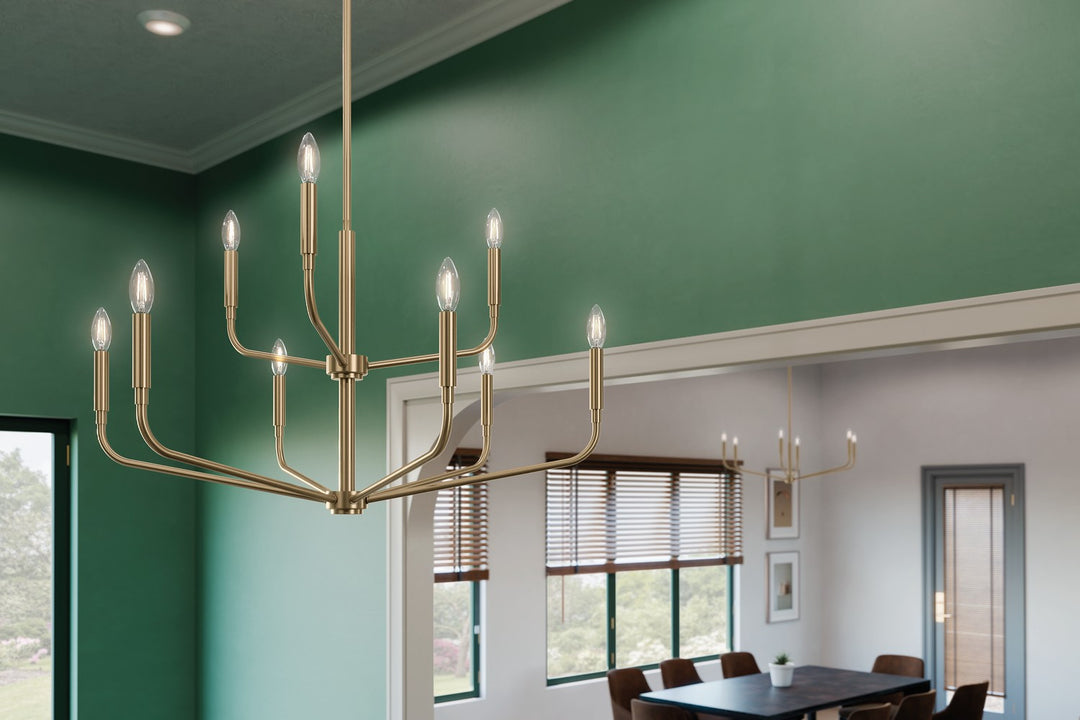 Kichler Canada - 52720CPZ - Nine Light Chandelier - Madden - Champagne Bronze