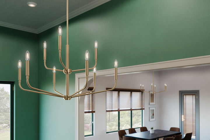 Kichler Canada - 52720CPZ - Nine Light Chandelier - Madden - Champagne Bronze