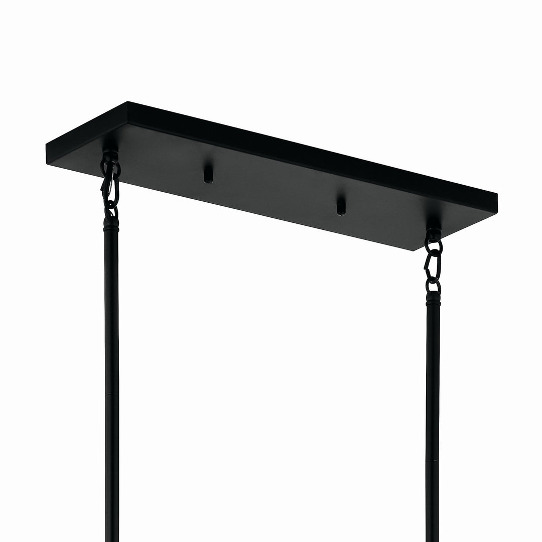 Kichler Canada - 52721BK - Six Light Linear Chandelier - Madden - Black