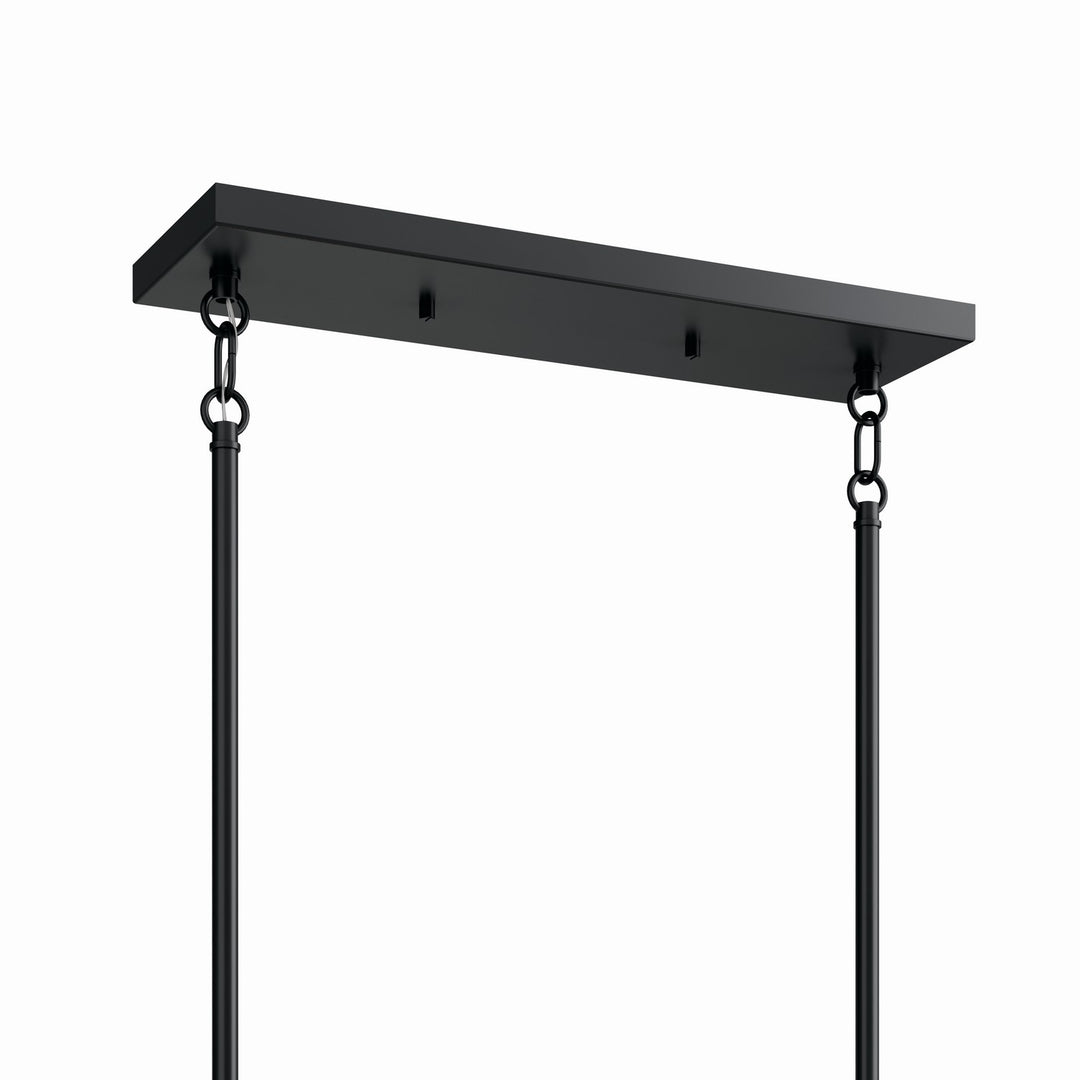 Kichler Canada - 52721BK - Six Light Linear Chandelier - Madden - Black