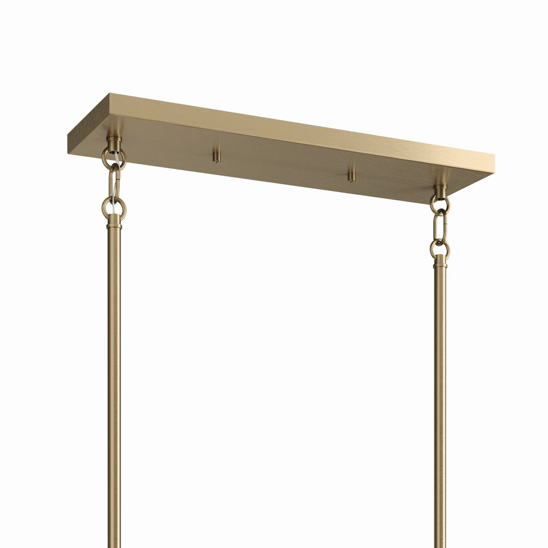 Kichler Canada - 52721CPZ - Six Light Linear Chandelier - Madden - Champagne Bronze