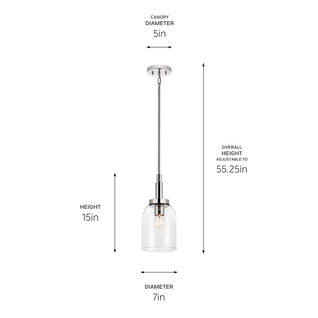 Kichler Canada - 52725CH - One Light Mini Pendant - Madden - Chrome