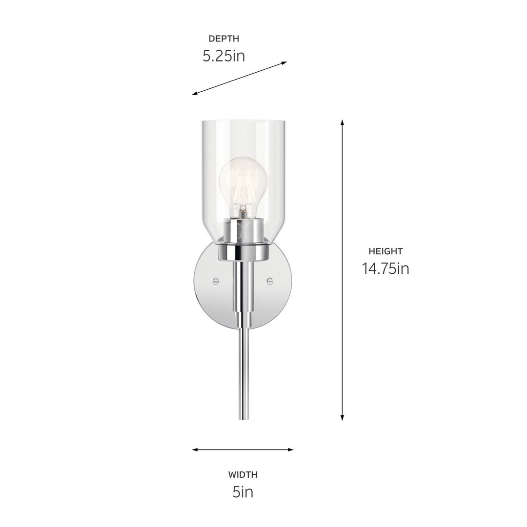 Kichler Canada - 55183CH - One Light Wall Sconce - Madden - Chrome