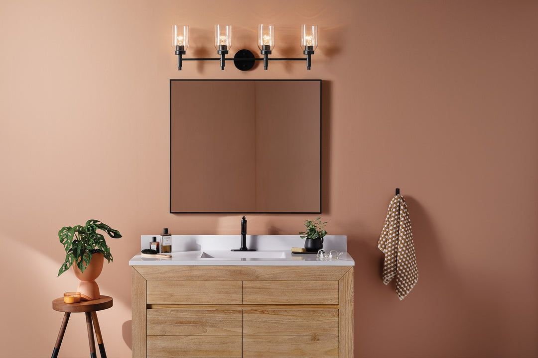 Kichler Canada - 55186BK - Four Light Vanity - Madden - Black