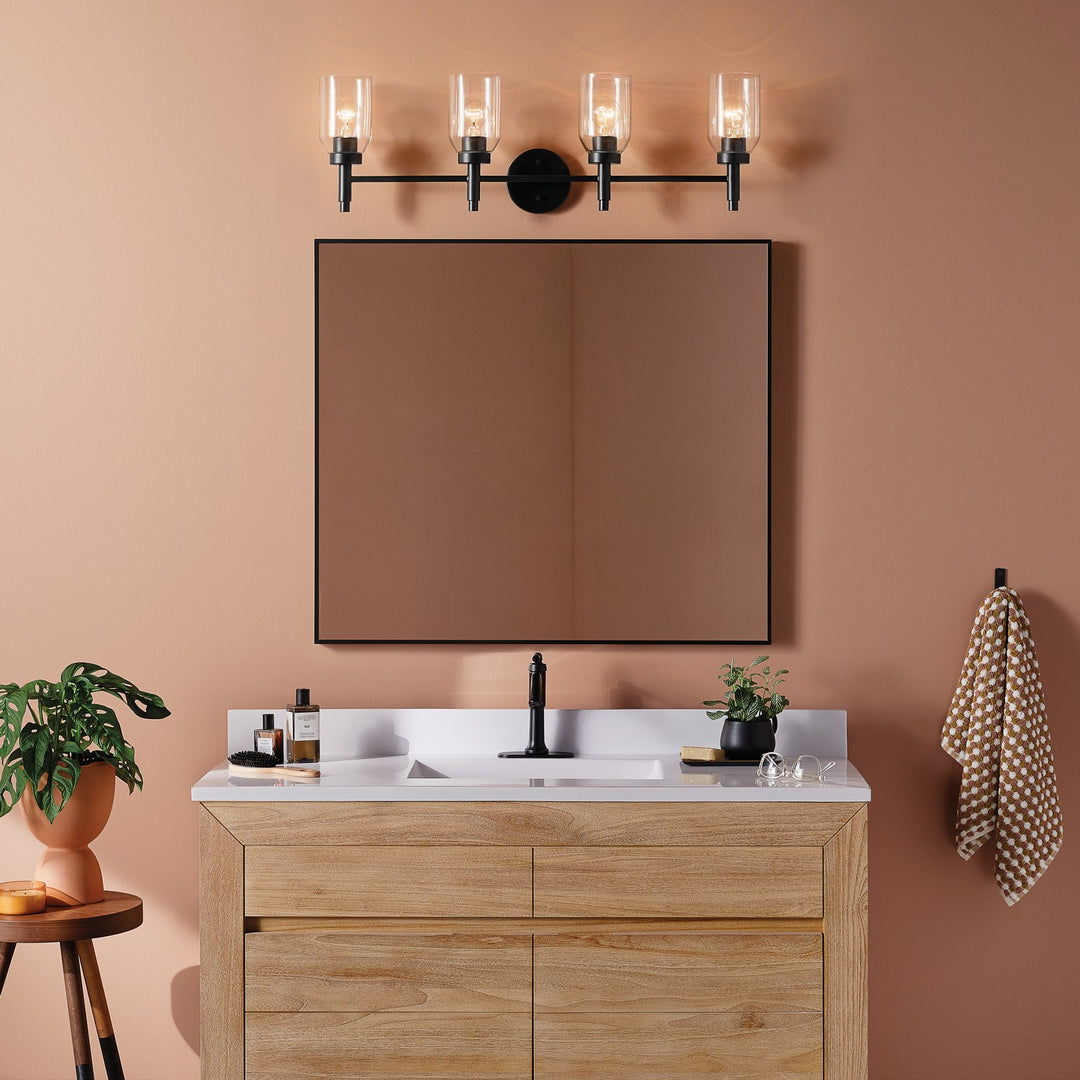 Kichler Canada - 55186BK - Four Light Vanity - Madden - Black