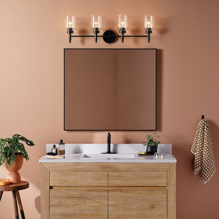 Kichler Canada - 55186BK - Four Light Vanity - Madden - Black