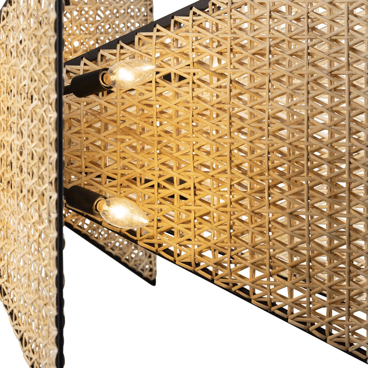 Varaluz - 379C16MBS - 16 Light Chandelier - Machina - Matte Black/Sulihiya