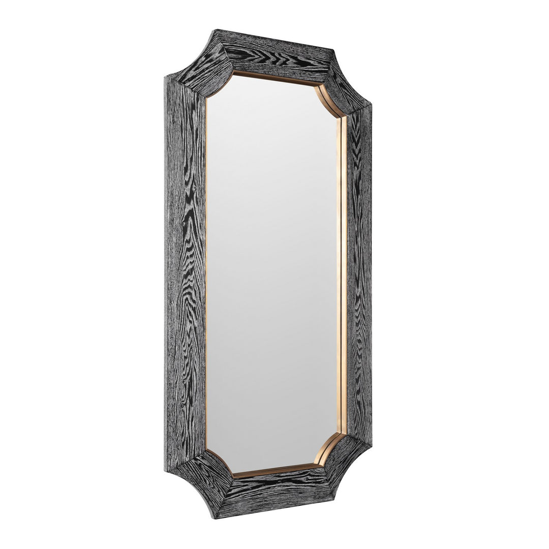 Varaluz - 449MI28A - Wall Mirror - Farra - Cerused Black/Weathered Brass