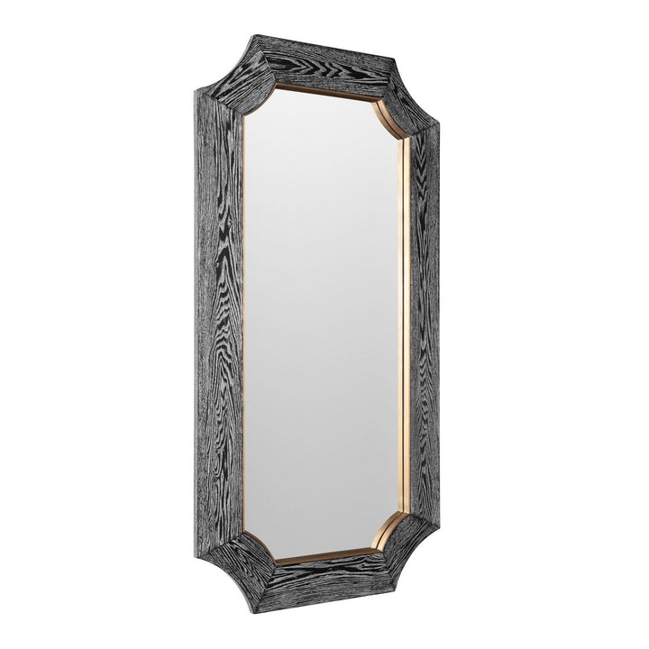 Varaluz - 449MI28A - Wall Mirror - Farra - Cerused Black/Weathered Brass