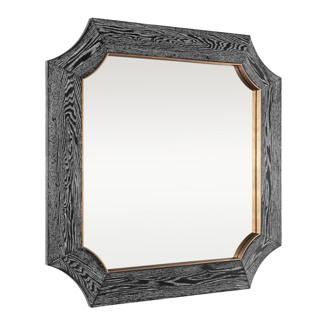 Varaluz - 449MI36A - Wall Mirror - Farra - Cerused Black/Weathered Brass