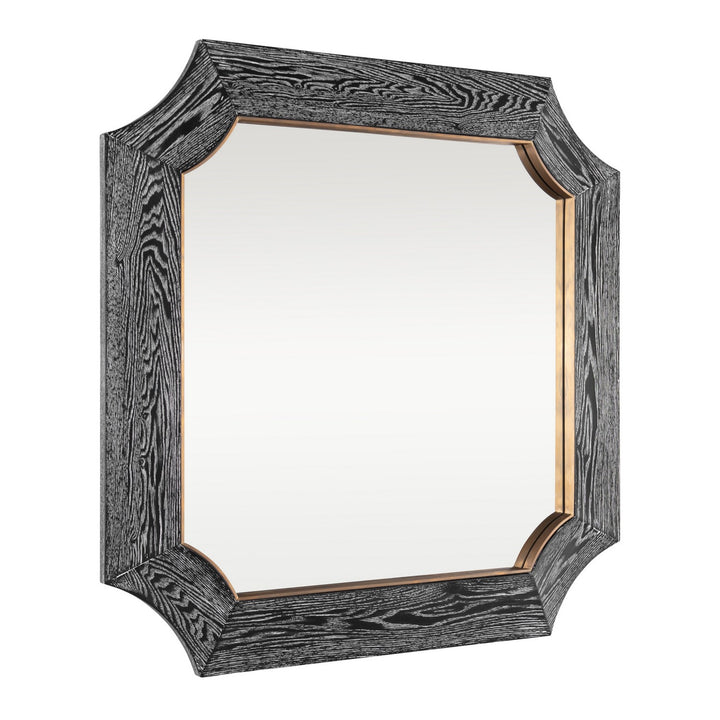 Varaluz - 449MI36A - Wall Mirror - Farra - Cerused Black/Weathered Brass