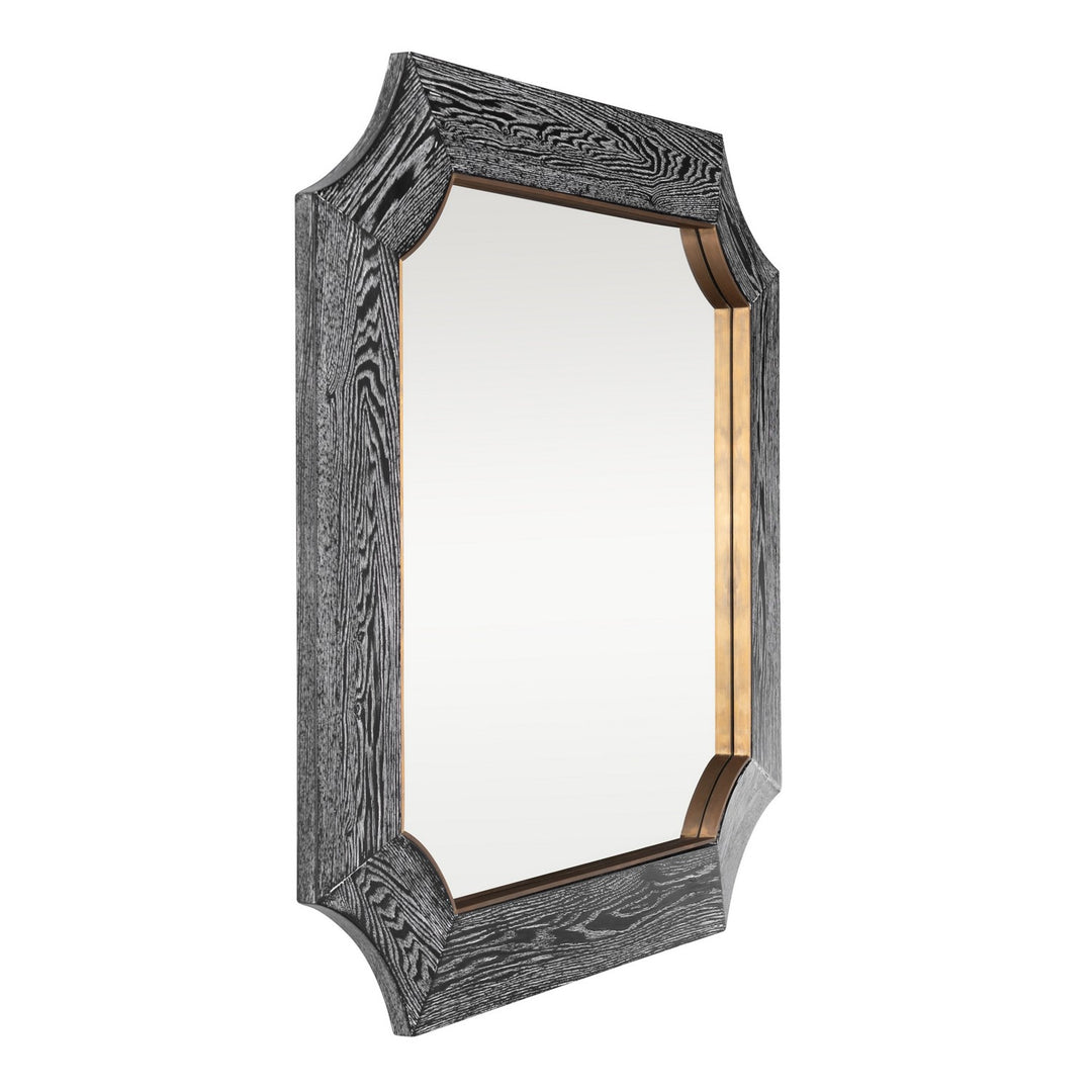 Varaluz - 449MI36A - Wall Mirror - Farra - Cerused Black/Weathered Brass