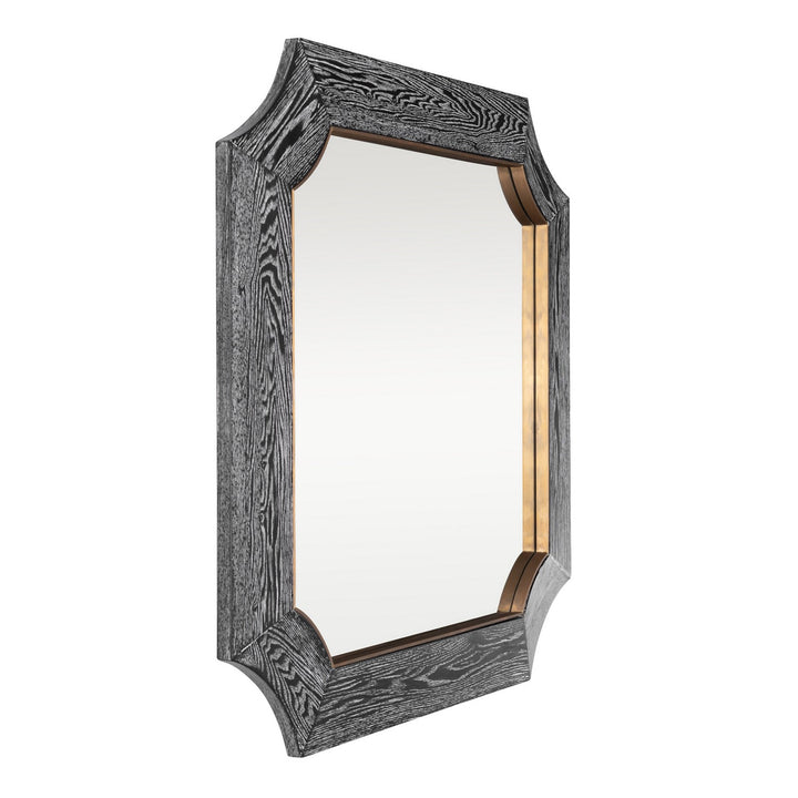Varaluz - 449MI36A - Wall Mirror - Farra - Cerused Black/Weathered Brass