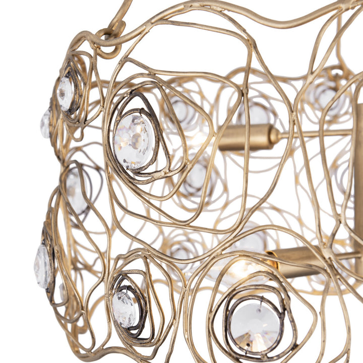 Varaluz - 500C06HGOB - Six Light Chandelier - Ethereal Rose - Havana Gold Ombre