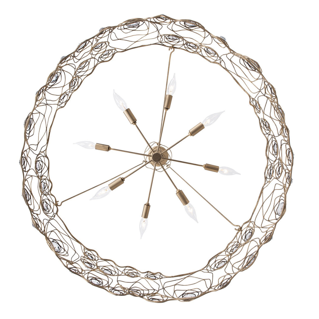 Varaluz - 500C08HGOB - Eight Light Chandelier - Ethereal Rose - Havana Gold Ombre