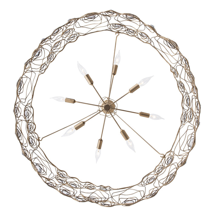 Varaluz - 500C08HGOB - Eight Light Chandelier - Ethereal Rose - Havana Gold Ombre