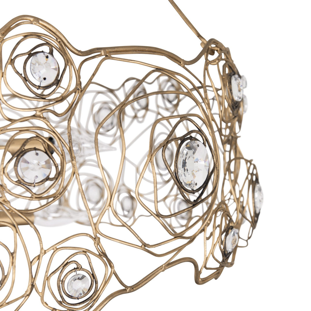 Varaluz - 500C08HGOB - Eight Light Chandelier - Ethereal Rose - Havana Gold Ombre