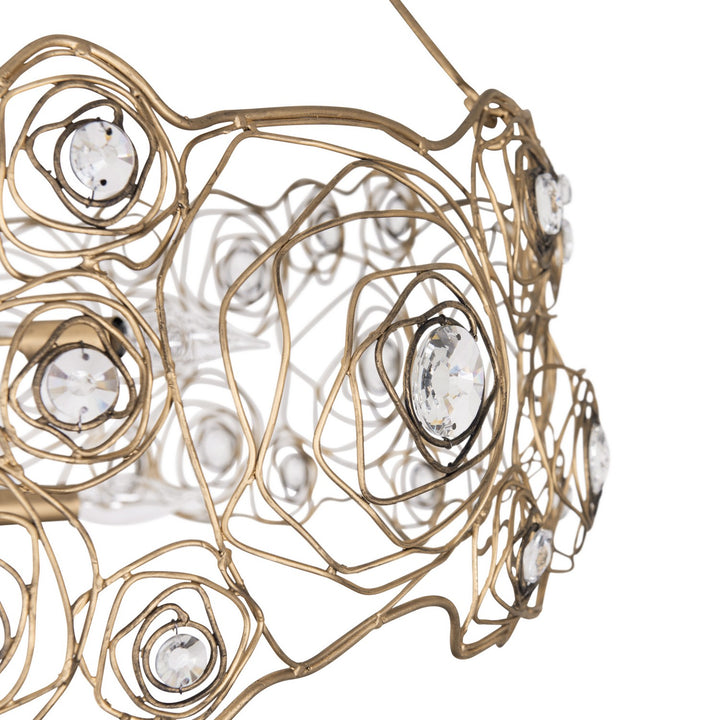 Varaluz - 500C08HGOB - Eight Light Chandelier - Ethereal Rose - Havana Gold Ombre