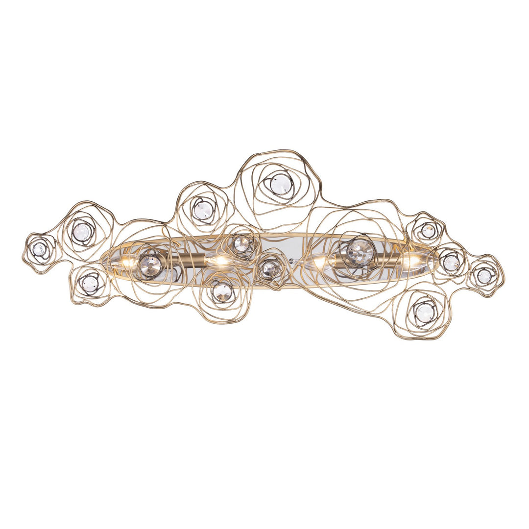 Varaluz - 500W04HGOB - Four Light Wall Sconce - Ethereal Rose - Havana Gold Ombre/Polished Stainless Accents