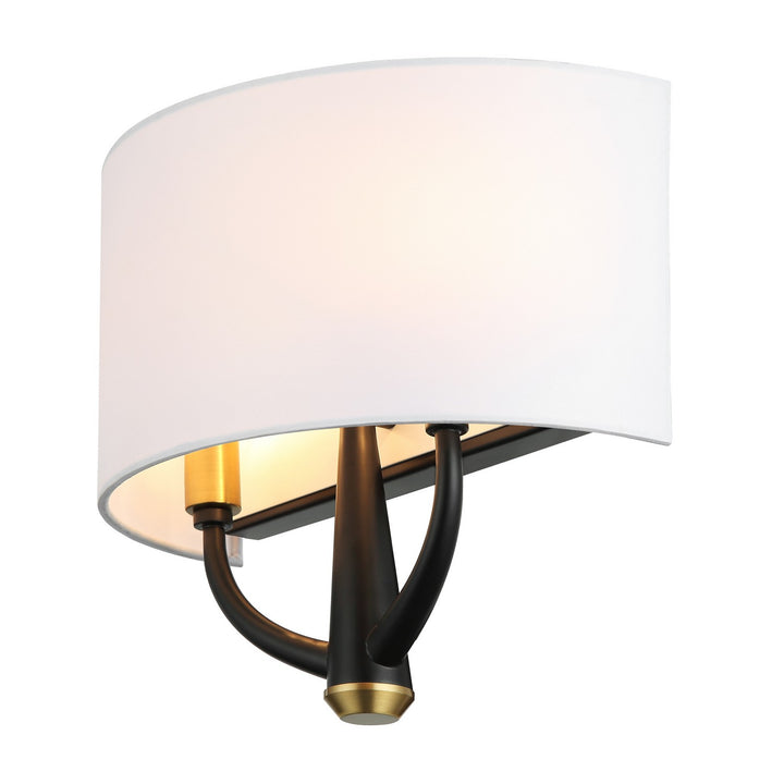 Varaluz - 503W02BLSB - Two Light Wall Sconce - Patchwork - Black/Satin Brass