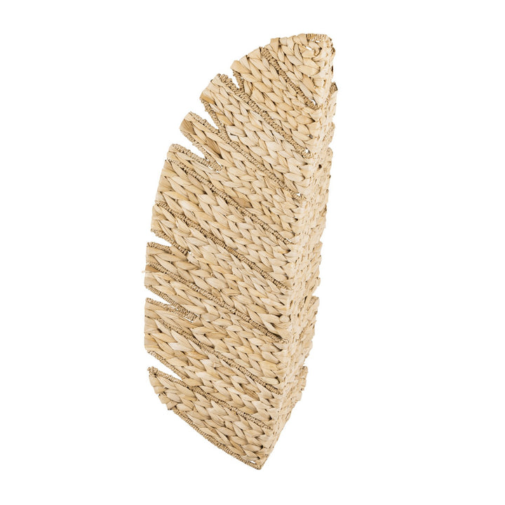 Varaluz - 901K03FGN - Three Light Wall Sconce - Banana Leaf - French Gold/Natural Seagrass