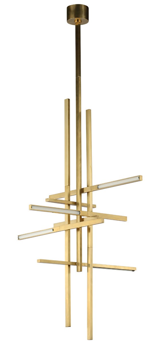 Visual Comfort Modern - SLPD56327CCHAB - LED Pendant - Cityscape - Hand Rubbed Antique Brass