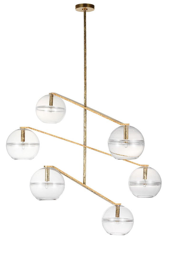 Visual Comfort Modern - SLCH354CPAB-L - LED Chandelier - Lowing - Polished Antique Brass