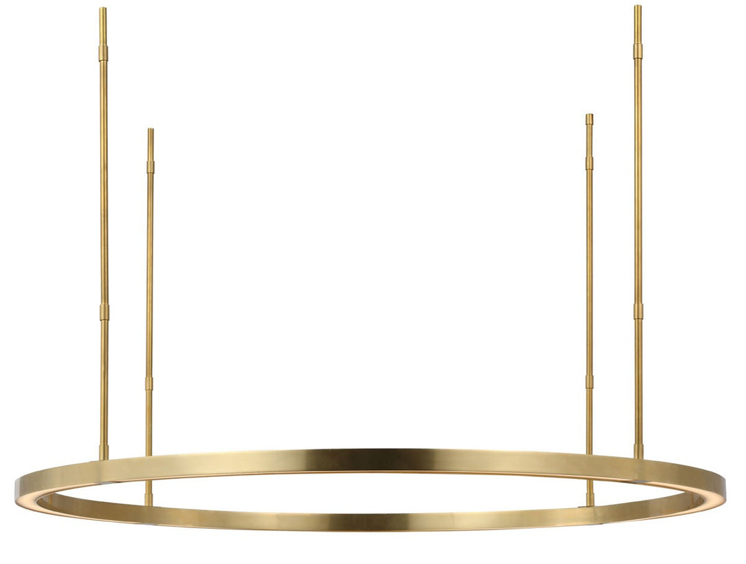 Visual Comfort Modern - MDCH53927HAB - LED Chandelier - Stagger - Hand Rubbed Antique Brass