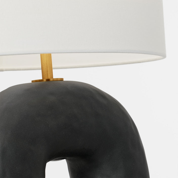 Visual Comfort Studio Canada - HT1081RBC1 - One Light Table Lamp - Aura - Rough Black Ceramic