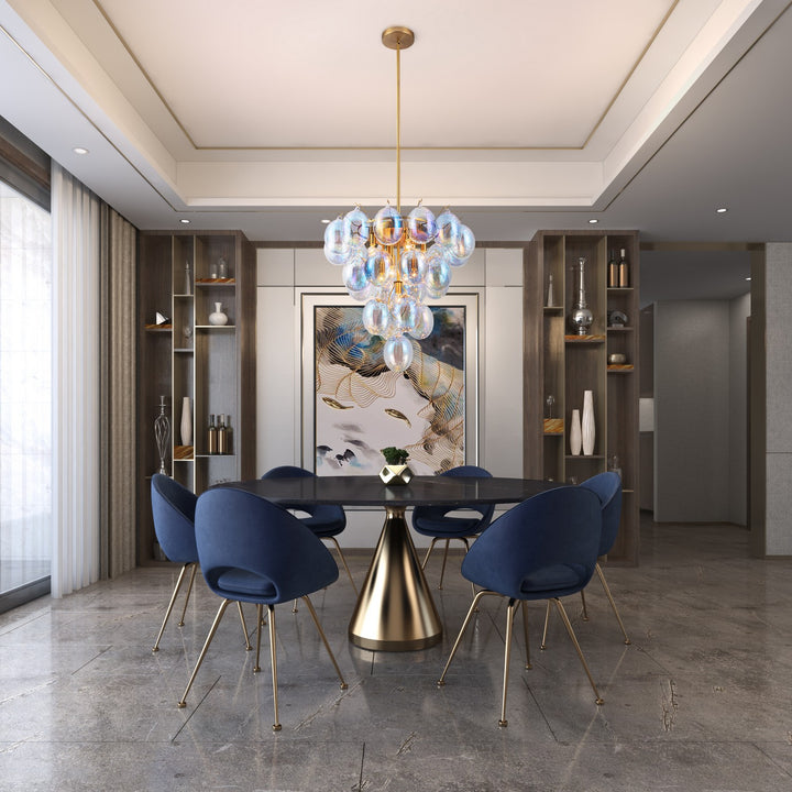 Artcraft Canada - AC11999LU - Nine Light Chandelier - Globo - Brass