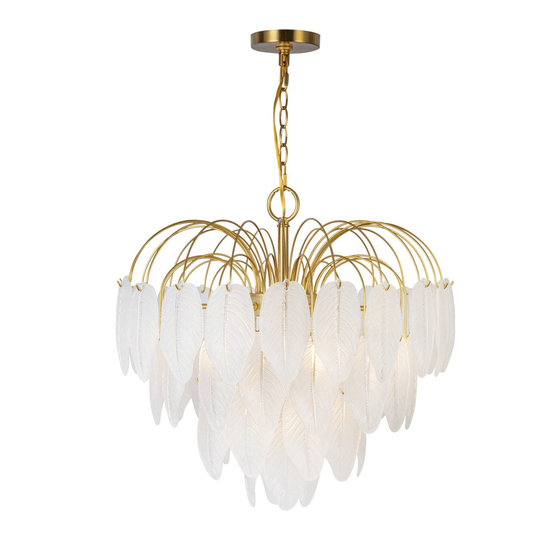 Artcraft Canada - AC11781BR - Ten Light Chandelier - Alessia - Brushed Brass