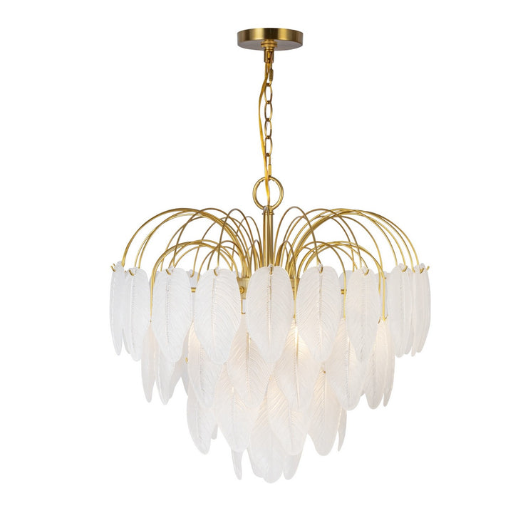 Artcraft Canada - AC11781BR - Ten Light Chandelier - Alessia - Brushed Brass