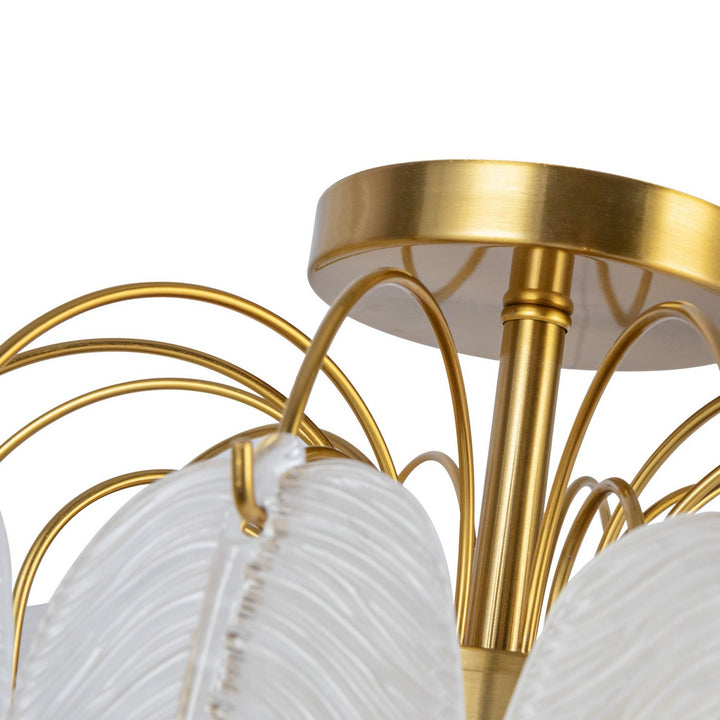 Artcraft Canada - AC11785BR - Four Light Semi-Flush Mount - Alessia - Brushed Brass