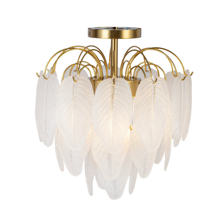 Artcraft Canada - AC11785BR - Four Light Semi-Flush Mount - Alessia - Brushed Brass