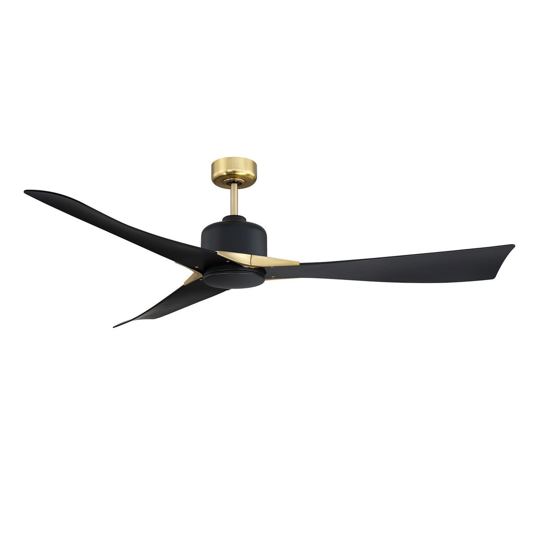 Ariya 62"Ceiling Fan in Black & Brass Kendal Canada
