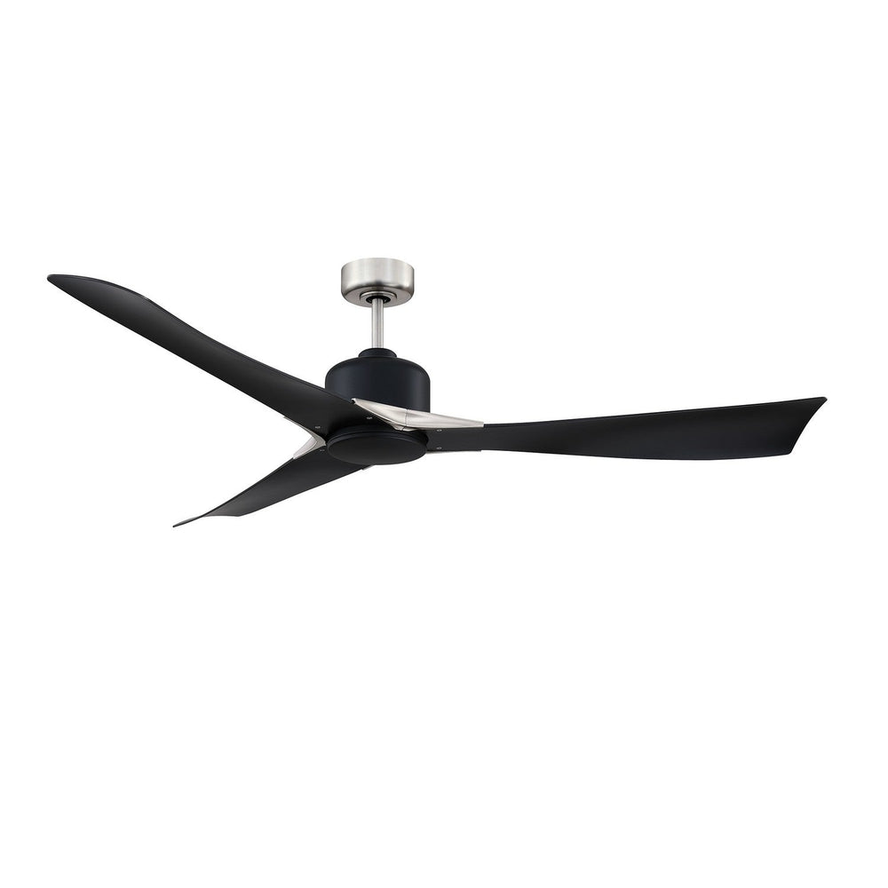 Ariya 62"Ceiling Fan in Black & Satin Nickel Kendal Canada