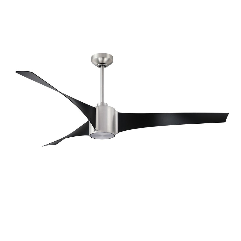 Cimion 60"Ceiling Fan in Black & Satin Nickel Kendal Canada