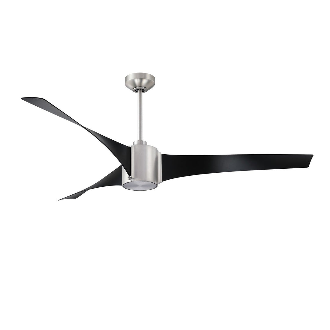 Cimion 60"Ceiling Fan in Black & Satin Nickel Kendal Canada