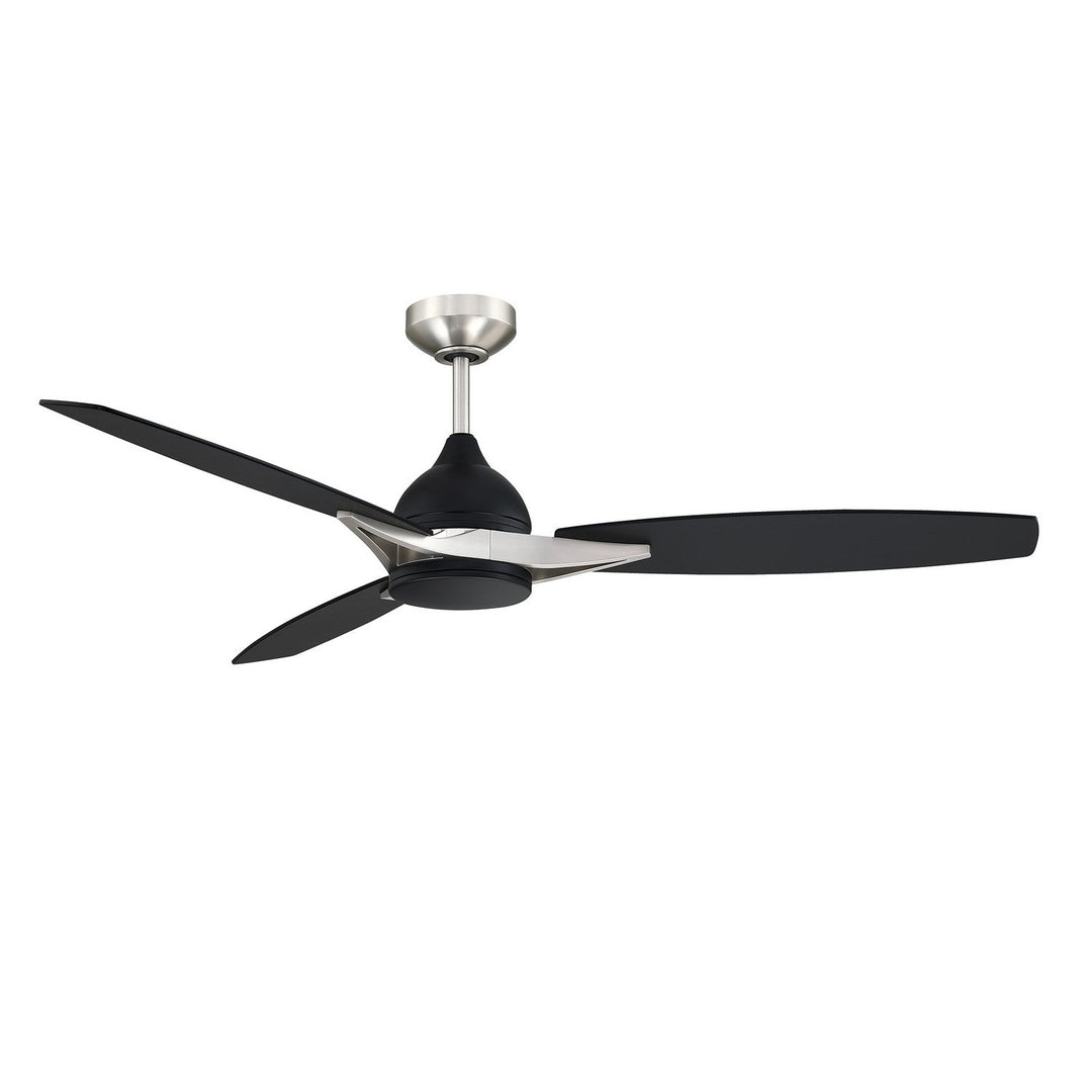Novum 56"Ceiling Fan in Black & Satin Nickel Kendal Canada