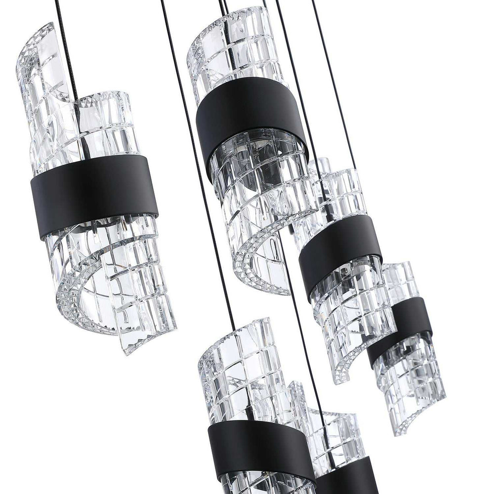 Silhouettes LED Pendant Pan in Black Kendal Canada