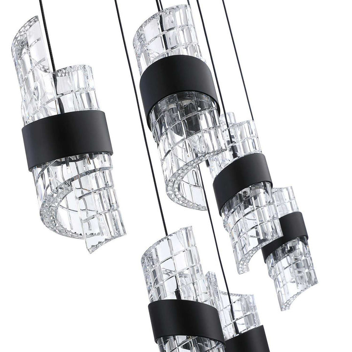 Silhouettes LED Pendant Pan in Black Kendal Canada
